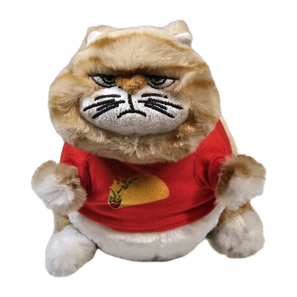 Attatoy Chonky Kitten Grumpy Taco‎ Cat Weighted Plush Animal Plump Fun Whimsical